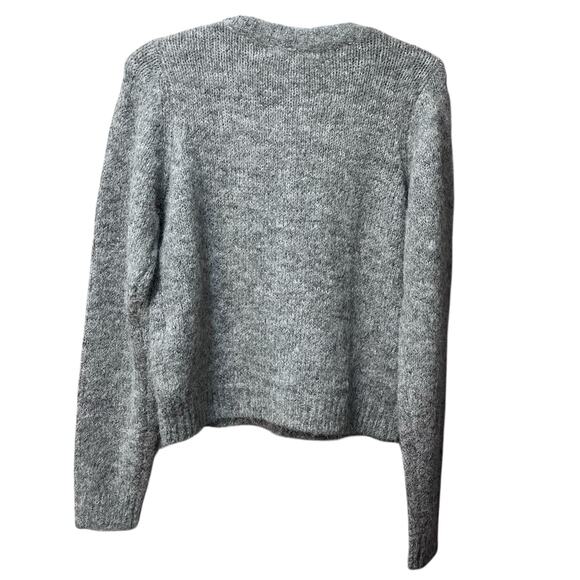 Vero Moda NWT Novah Cardigan Sweater Round Neck Gray Sz Small - Picture 4 of 9